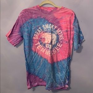 Smoky Mountains tie dye shirt